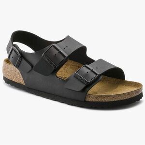 Birkenstock Milano Black Birko-Flor Unisex Sandals Regular Size EU 42 M9 L11